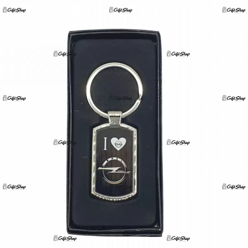 Opel, breloc din metal cu mesaj